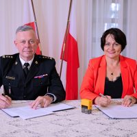 Podpisanie porozumienia z Komendą Wojewódzką Państwowej Straży Pożarnej w Białymstoku